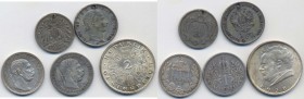AUSTRIA Lotto di 5 monete
BB