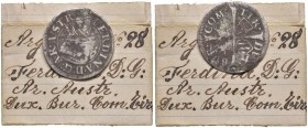 AUSTRIA Tyrol Ferdinand II (1584-1595) - 6 Kreuzer n.d – MT 232 AG (g 2,00) R Con cartellino di vecchia raccolta
MB