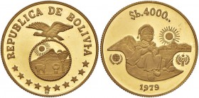 BOLIVIA 4.000 Pesos 1979 – Fr. 44 AU (g 17,07)
FS