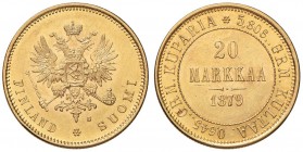 FINLANDIA 20 Markkaa 1879 – Fr. 1 AU (g 6,44) Minimi hairlines ma di conservazione eccezionale
FDC