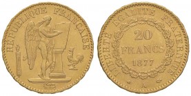 FRANCIA 20 Francs 1877 – Gad. 1063 AU (g 6,46)
SPL