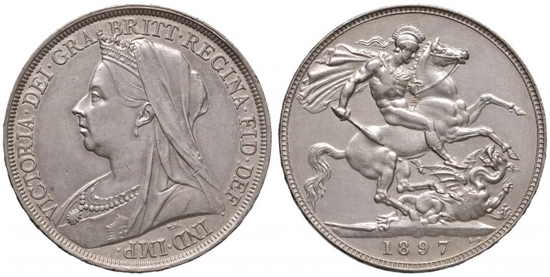 INGHILTERRA Vittoria (1837-1901) Crown 1897 – Spink 3937; KM 783 AG (g 28,28) Gr...