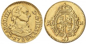 SPAGNA Carlo III (1759-1788) Mezzo escudo 1788 – Fr. 290 AU (g 1,64) Lucidato 
SPL