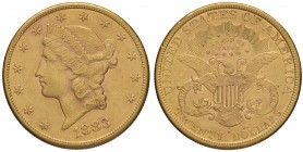 USA 20 Dollars 1883 S – AU (g 33,44) Colpetto al bordo
BB/BB+
