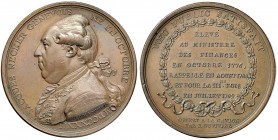 NAPOLEONICHE Medaglia 1789 J. Necker – Opus: Duvivier AE (g 32,76 – Ø 42 mm) 
qSPL
