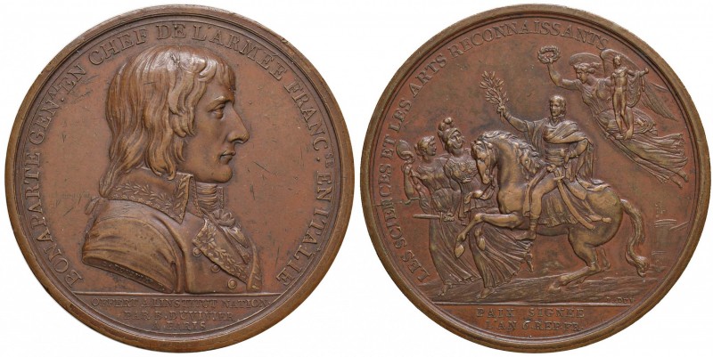 FRANCIA Napoleone Premier (1799-1804) Medaglia 1797 LES SCIENCES ET LES ARTS REC...
