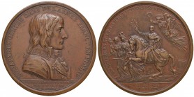 FRANCIA Napoleone Premier (1799-1804) Medaglia 1797 LES SCIENCES ET LES ARTS RECONNAISSANTS – Opus: Duvivier - AE (g 80,80 – Ø 55mm) Graffietti e colp...