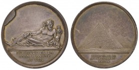 FRANCIA Medaglia 1798 CONQUETE DE LA BASSE EGYPTE AN VII – Opus: Brenet - AG (g 14,10 – Ø 33) Difetto di conio al D/ 
BB+