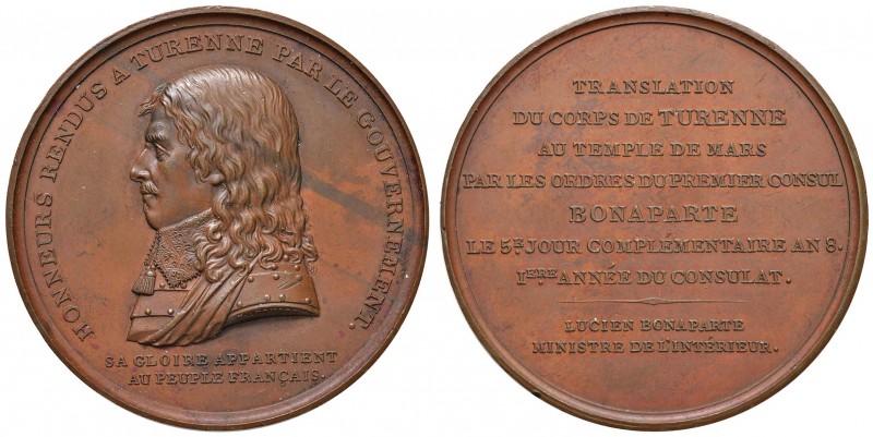 FRANCIA Napoleone Premier (1799-1804) Medaglia 1800 HONNEURS RENDUS A TURENNE PA...