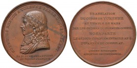 FRANCIA Napoleone Premier (1799-1804) Medaglia 1800 HONNEURS RENDUS A TURENNE PAR LE GOUVERNEMENT. – Opus: Auguste - AE (g 59,88 – Ø 50mm) Minimi colp...