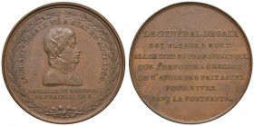 FRANCIA Napoleone Premier (1799-1804) Medaglia 1800 BATTAILLE DE MARENGO – Opus: Auguste - AE (g 60,67 – Ø 49mm) Graffietti e colpetti
qFDC