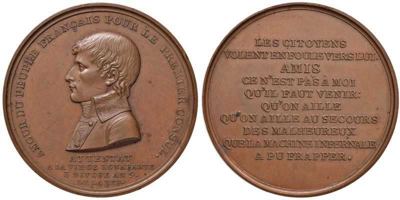 FRANCIA Napoleone Premier (1799-1804) Medaglia 1800 AMOUR DU PEUPLE FRANÇAIS POU...