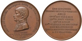 FRANCIA Napoleone Premier (1799-1804) Medaglia 1800 AMOUR DU PEUPLE FRANÇAIS POUR LE PREMIER CONSUL – Opus: Auguste -AE (g 66,49 – Ø 50mm) Piccola scr...