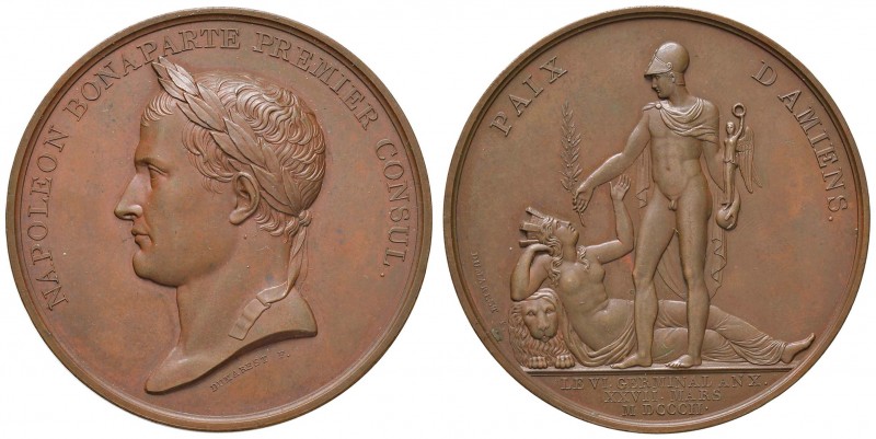 FRANCIA Napoleone Premier (1799-1804) Medaglia 1802 PAIX D’AMIENS – Opus: Dumare...