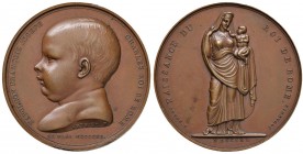 FRANCIA Napoleone Imperatore (1804-1814) Medaglia 1811 NAISSANCE DU ROI DE ROME – Opus: Andrieu - Jouannin - Denon - AE (g 40,83 – Ø 40 mm) Colpi al b...