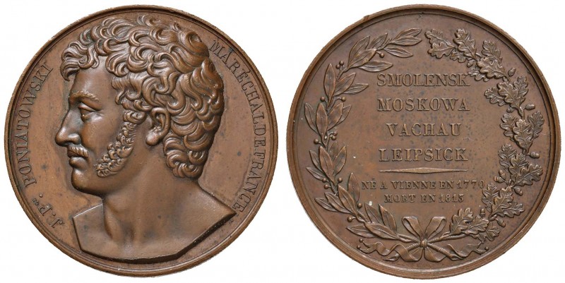 FRANCIA Medaglia 1813 – J. P.Ce PONIATOWSKI MARÉCHAL DE FRANCE – Opus: Caunois –...