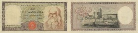 Banca d’Italia – 50.000 Lire Leonardo 03/07/1967 X 046224 C – Gig. 78A RR 
SPL+