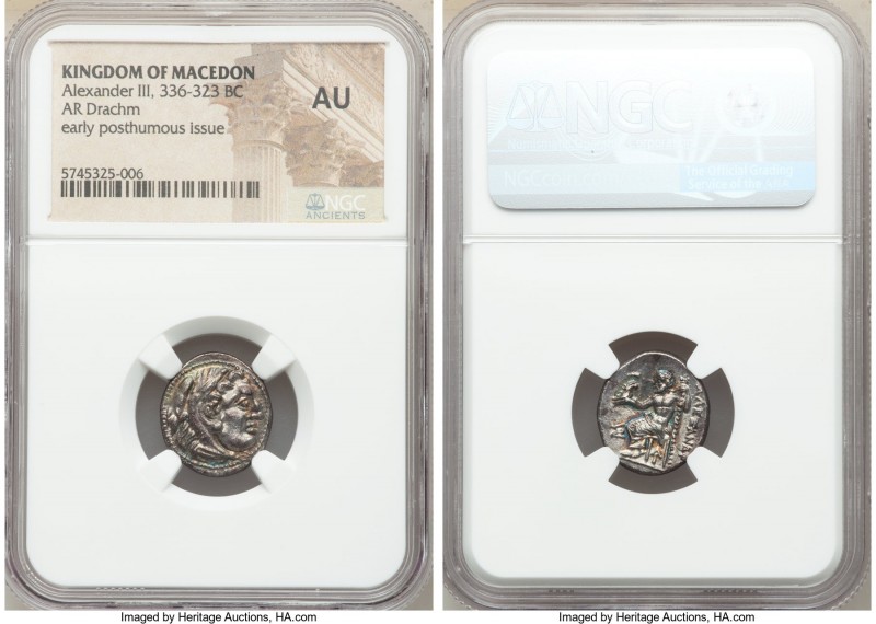 MACEDONIAN KINGDOM. Alexander III the Great (336-323 BC). AR drachm (17mm, 1h). ...