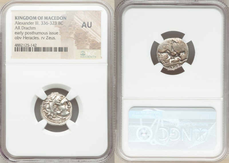 MACEDONIAN KINGDOM. Alexander III the Great (336-323 BC). AR drachm (18mm, 8h). ...
