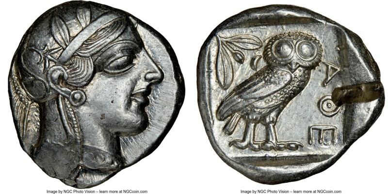 ATTICA. Athens. Ca. 440-404 BC. AR tetradrachm (26mm, 17.20 gm, 2h). NGC Choice ...