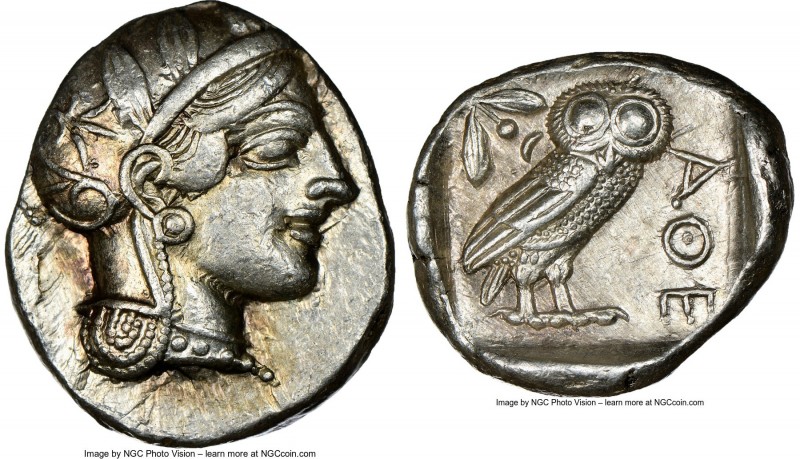 ATTICA. Athens. Ca. 440-404 BC. AR tetradrachm (27mm, 17.18 gm, 10h). NGC Choice...