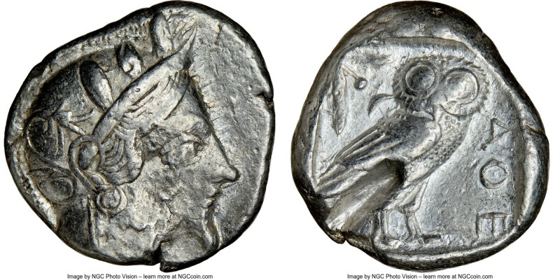 ATTICA. Athens. Ca. 440-404 BC. AR tetradrachm (24mm, 17.12 gm, 11h). NGC Choice...