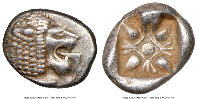 IONIA. Miletus. Ca. late 6th-5th centuries BC. AR 1/12 stater or obol (10mm). NG...