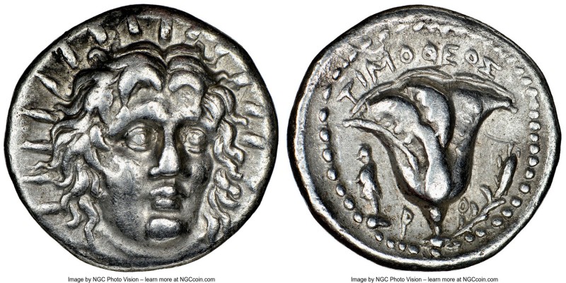 CARIAN ISLANDS. Rhodes. Ca. 250-200 BC. AR didrachm (21mm, 12h). NGC Choice VF. ...