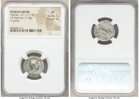 Hadrian (AD 117-138). AR denarius (18mm, 3.18 gm, 7h). NGC VF 5/5 - 4/5. Rome, ca. late AD 121-123. IMP CAESAR TRAIAN HADRIANVS AVG, laureate, draped ...