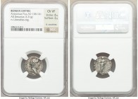 Antoninus Pius (AD 138-161). AR denarius (16mm, 3.31 gm, 1h). NGC Choice VF 4/5 - 3/5, light scratches. Rome, AD 145-161. ANTONINVS-AVG PIVS P P, laur...