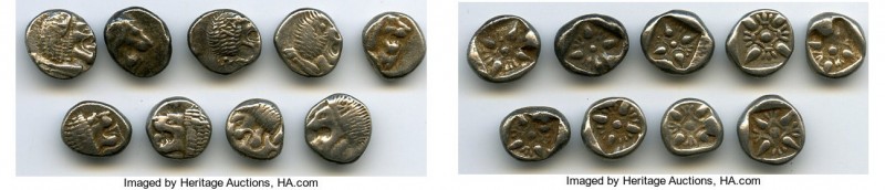 ANCIENT LOTS. Greek. Ionia. Miletus. Ca. late 6th-5th centuries BC. Lot of nine ...