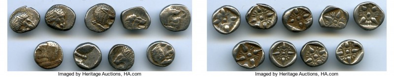 ANCIENT LOTS. Greek. Ionia. Miletus. Ca. late 6th-5th centuries BC. Lot of nine ...