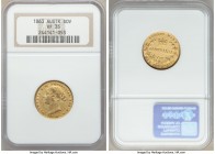 Victoria gold Sovereign 1863-SYDNEY VF35 NGC, Sydney mint, KM4. 0.2353 oz. 

HID09801242017