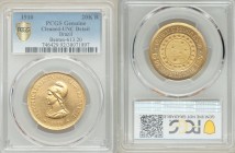 Republic gold 20000 Reis 1910 UNC Details (Cleaned) PCGS, Rio de Janeiro mint, KM497. Bentes-613.20. Mintage: 5,119. AGW 0.5286 oz. 

HID09801242017
