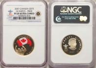 Elizabeth II gold Proof 75 Dollars 2007 PR69 Ultra Cameo NGC, Royal Canadian mint, KM747. Mintage: 4,524. Issued for the 2010 Vancouver Winter Olympic...