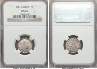 Edward VII 6 Pence 1902 MS64 NGC, KM799. First year of issue with lovely rose-gold pastel toning bordered by turquoise. 

HID09801242017