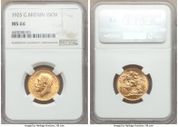 George V gold Sovereign 1925 MS66 NGC, KM820. AGW 0.2355 oz. 

HID09801242017