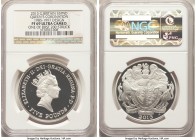 Elizabeth II 4-Piece Lot of Certified silver Proof Piefort 5 Pounds 2013 PR69 Ultra Cameo NGC, Struck for the 60th anniversary of the queen's coronati...