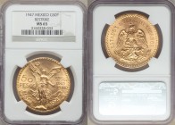 Estados Unidos gold 50 Pesos 1947 MS65 NGC, Mexico City mint, KM481. Restrike issue. AGW 1.2056 oz.

HID09801242017