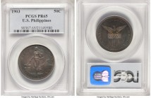 USA Administration Proof 50 Centavos 1903 PR65 PCGS, KM167. Mintage: 471. The lowest-mintage proof of this denomination struck from 1903 to 1908 and s...