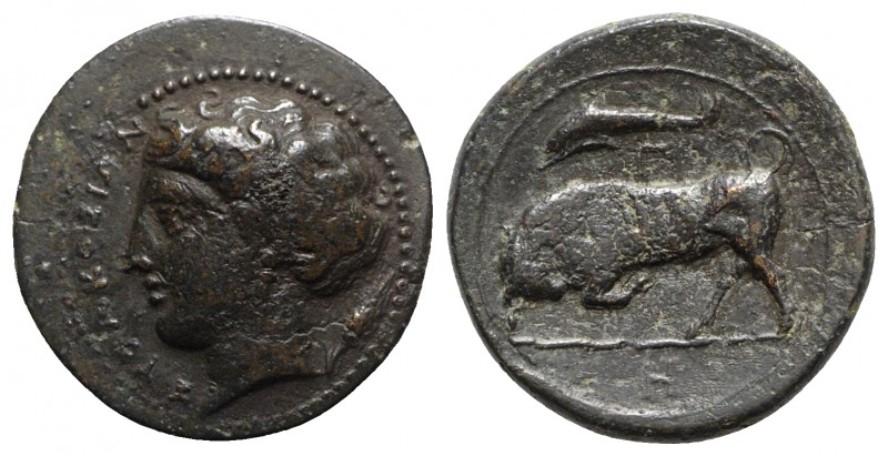 Sicily, Syracuse. Agathokles (317-289 BC). Æ (16mm, 2.79g, 12h), c. 317-310. Hea...