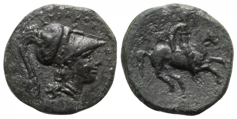 Sicily, Syracuse. Agathokles (317-289 BC). Æ (16mm, 2.92g, 6h), c. 310–309 BC. H...