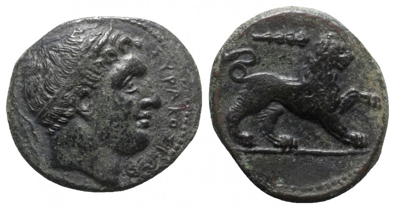Sicily, Syracuse. Agathokles (317-289 BC). Æ Litra (24mm, 8.69g, 3h), c. 308-307...