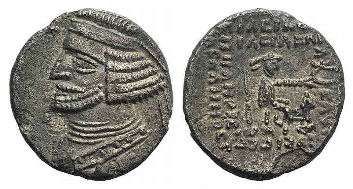 Kings of Parthia, Orodes II (58/7-38 BC). AR Drachm (18mm, 3.56g, 12h). Laodikei...