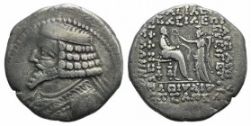 Kings of Parthia, Phraates IV (c. 38/7-2 BC). BI Tetradrachm (31mm, 14.20g, 12h). Seleukeia on the Tigris, year 286 (November 27 BC). Diademed bust l....