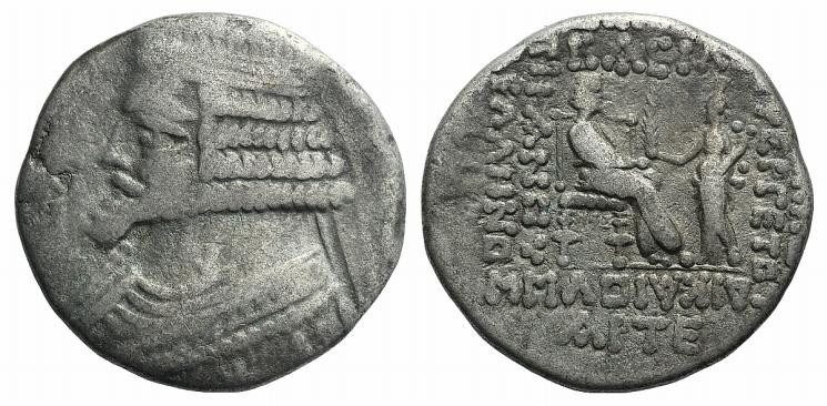 Kings of Parthia, Phraates IV (c. 38/7-2 BC). BI Tetradrachm (28mm, 13.78g, 12h)...