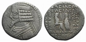 Kings of Parthia, Phraates IV (c. 38/7-2 BC). BI Tetradrachm (28mm, 14.17g, 1h). Seleukeia on the Tigris, year 289 ? (March 24 BC). Diademed bust l. R...