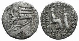 Kings of Parthia, Phraates IV (c. 38/7-2 BC). BI Tetradrachm (26mm, 14.89g, 12h). Seleukeia on the Tigris, year 288 (August 24 BC). Diademed and drape...
