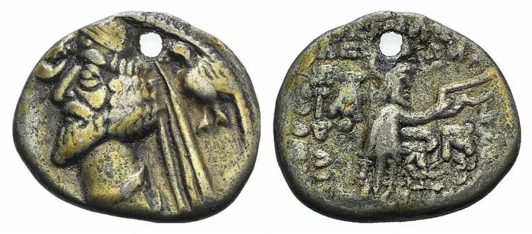 Kings of Parthia, Phraates IV (c. 38/7-2 BC). AR Drachm (20mm, 3.60g, 12h). Mith...