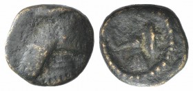 Kings of Parthia, Artabanos IV (c. AD 10-38). Æ Chalkous (9.5mm, 1.04g, 12h). Ekbatana. Diademed bust l. R/ Athena standing l., holding spear and shie...